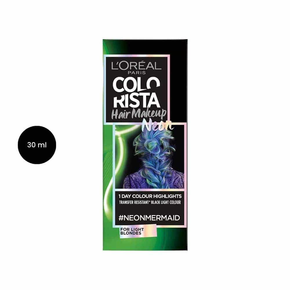 L'Oréal Hair Makeup Neon Mermaid