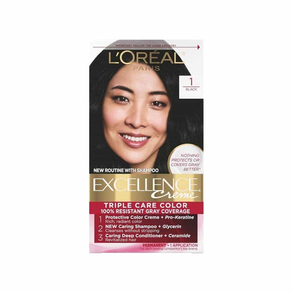 L'Oréal Paris Excellence Triple Protection Permanent Hair Color 1 Black